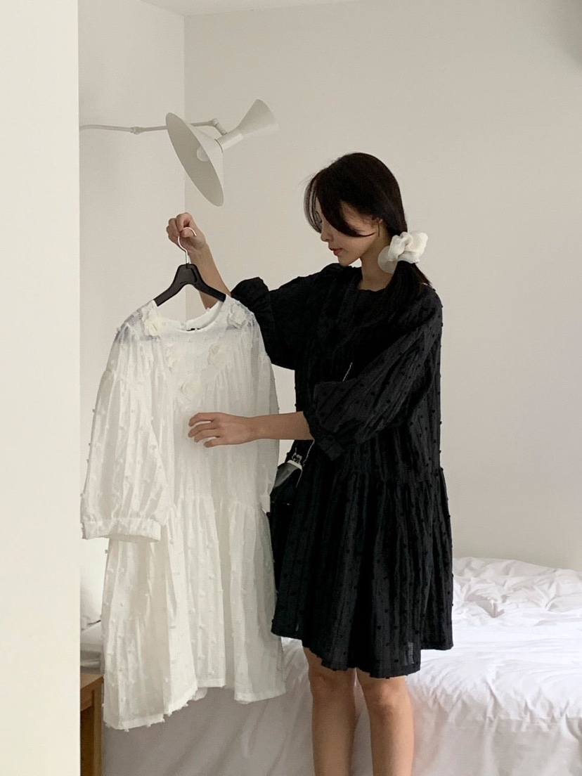 MAISONDEGLORY直郵韓國代購㊣女裝新品推薦休閑時尚連衣裙絨MAISON DE GLORY連衣裙