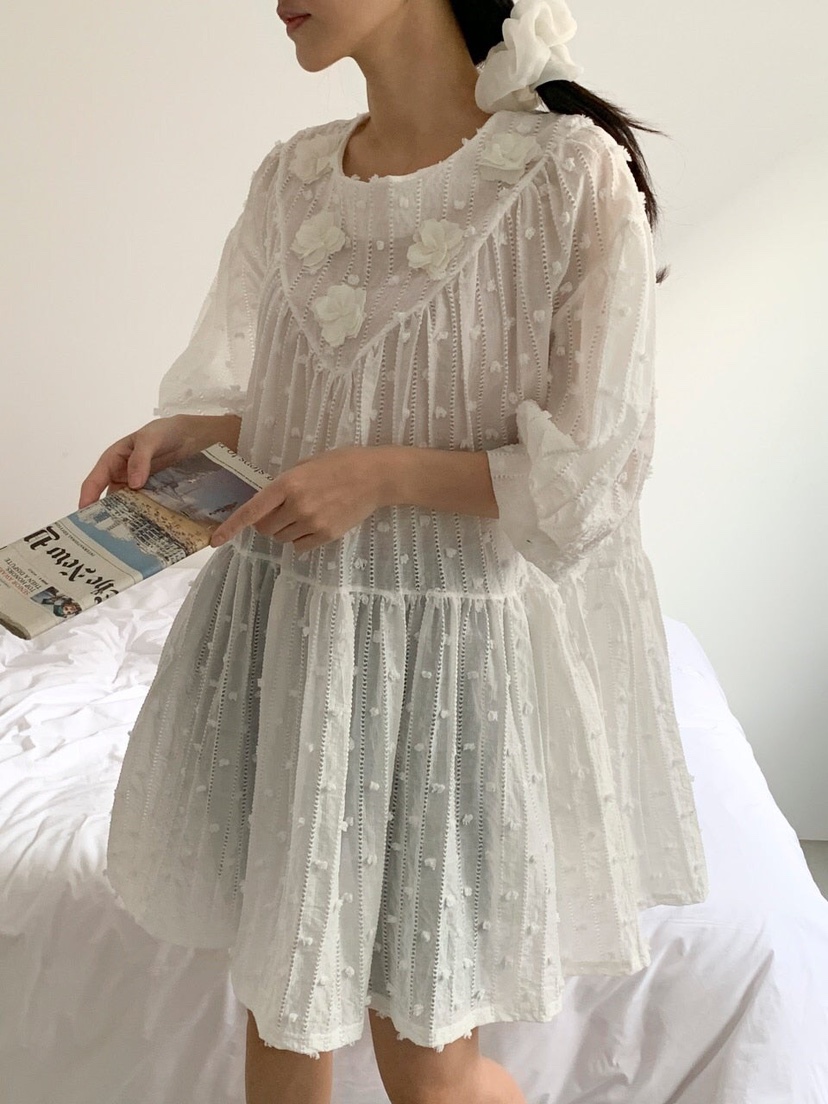 MAISONDEGLORY直郵韓國代購㊣女裝新品推薦休閑時尚連衣裙絨MAISON DE GLORY連衣裙圖色2