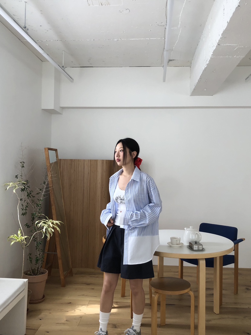 SUNDER MARKET韓國直郵㊣東大門實拍女裝新品人氣襯衫蕾絲衫SUNDER MARKET襯衫/蕾絲衫圖色2