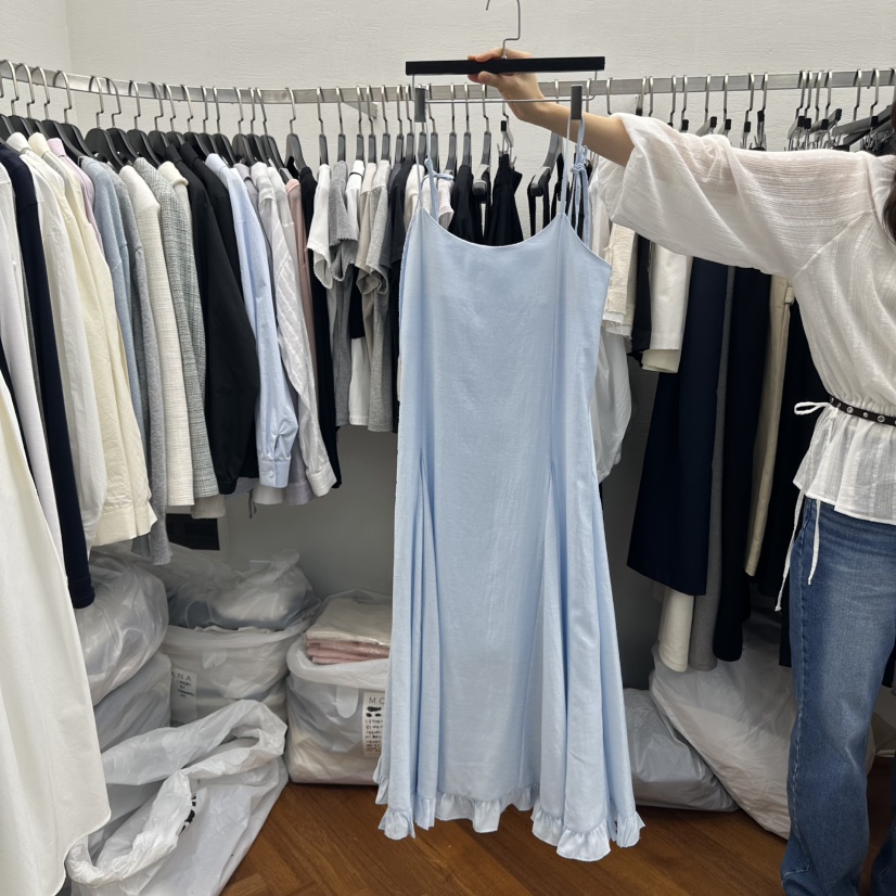 MOANA韓國㊣直郵東大門代購女裝新品時尚推薦熱賣連衣裙荷葉邊MOANA連衣裙圖色2
