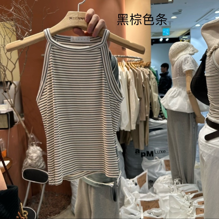 MIENNE韓國直郵㊣東大門實拍女裝新品時尚人氣推薦吊帶背心MIENNE吊帶/背心圖色4
