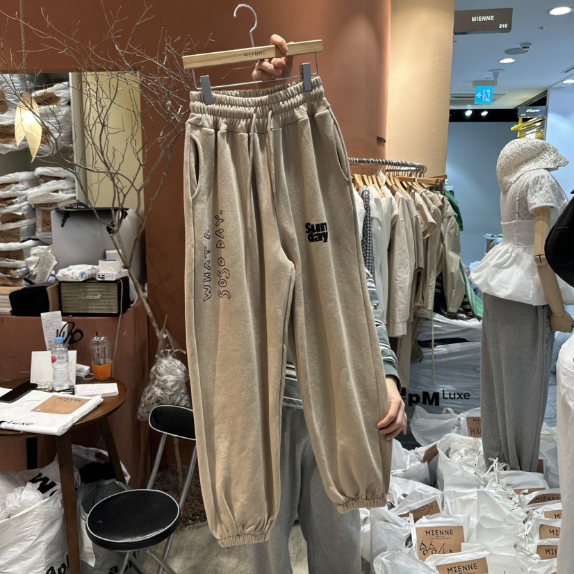 MIENNE韓國直郵㊣女裝新款時尚推薦休閑熱賣25春夏人氣休閑褲MIENNE休閑褲圖色2