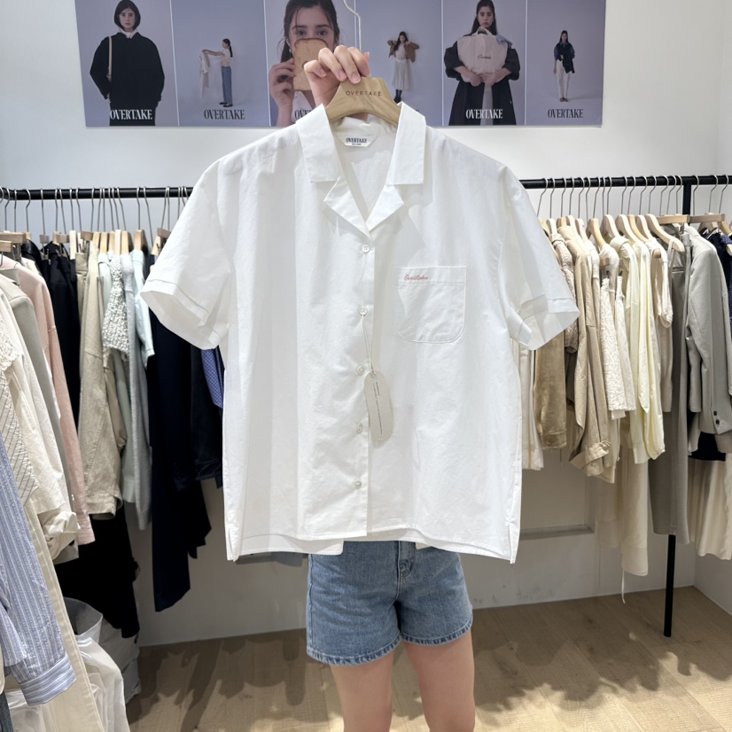 OVERTAKE韓國直郵㊣女裝新品時尚推薦25春夏人氣襯衫蕾絲衫OVERTAKE襯衫/蕾絲衫圖色3