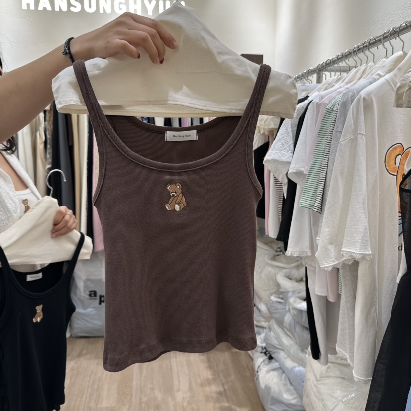 HANSUNGHYUN直郵韓國代購㊣女裝新款人氣推薦25春夏吊帶背心HANSUNGHYUN吊帶/背心圖色2