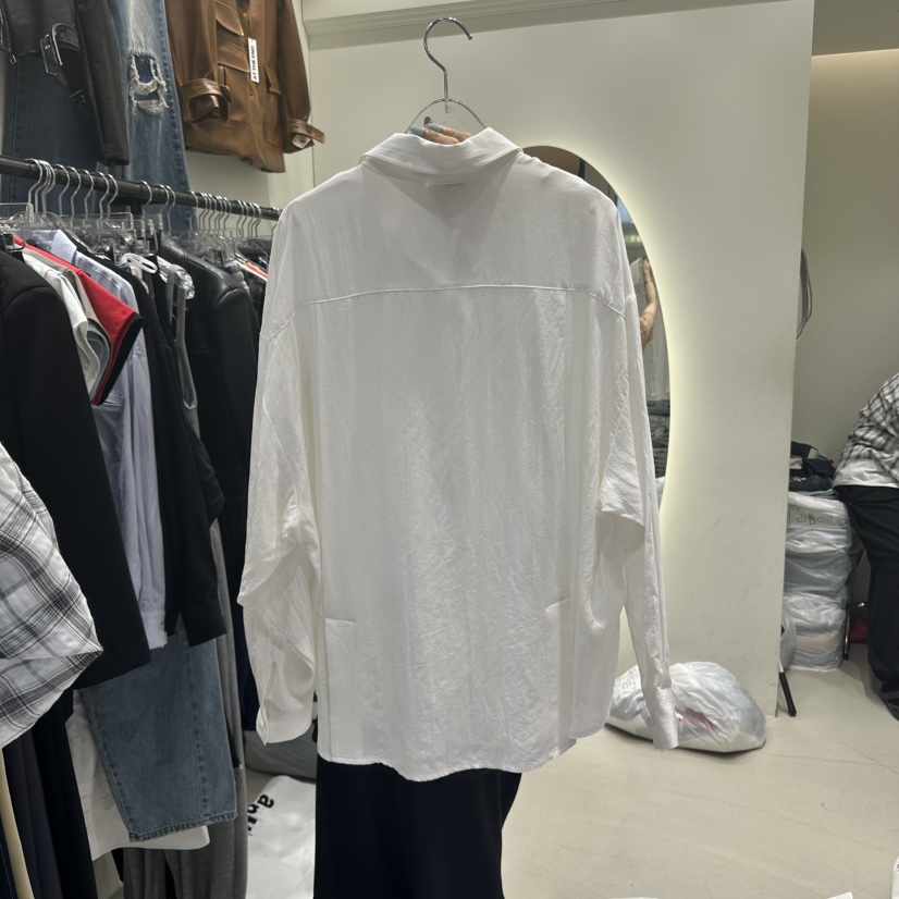 AT THE END韓國直郵㊣東大門實拍女裝新品25春夏襯衫蕾絲衫亞麻AT THE END襯衫/蕾絲衫