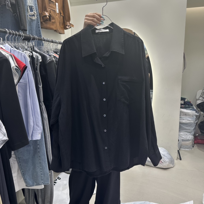 AT THE END韓國直郵㊣東大門實拍女裝新品25春夏襯衫蕾絲衫亞麻AT THE END襯衫/蕾絲衫圖色3