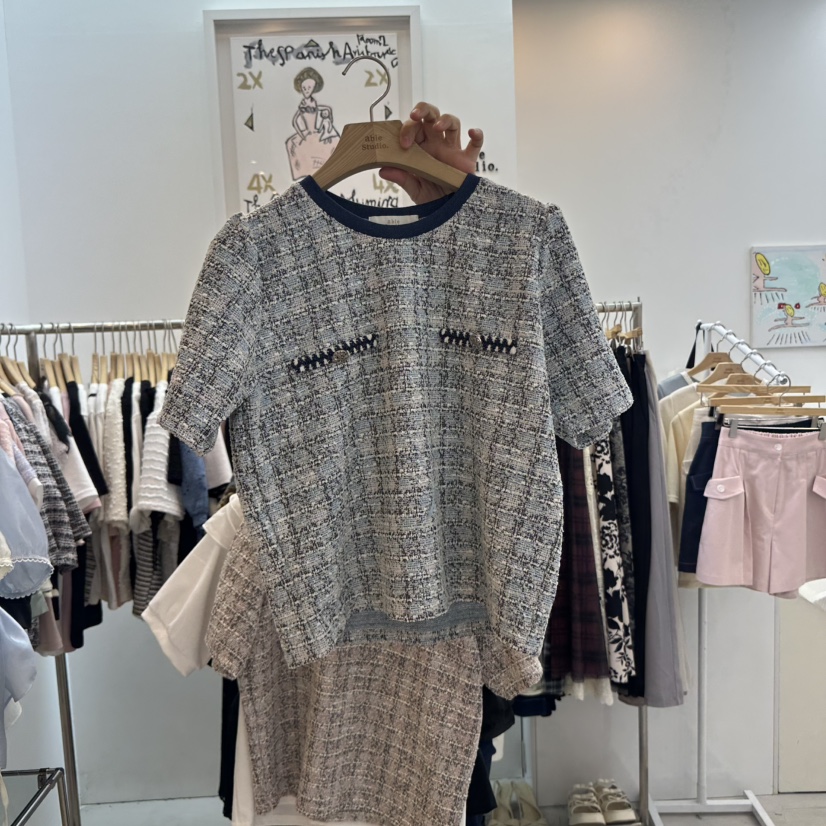 ABLESTUDIO韓國直郵㊣東大門實拍女裝新品人氣熱賣推薦休閑T恤LIMED SPRUCET恤圖色2