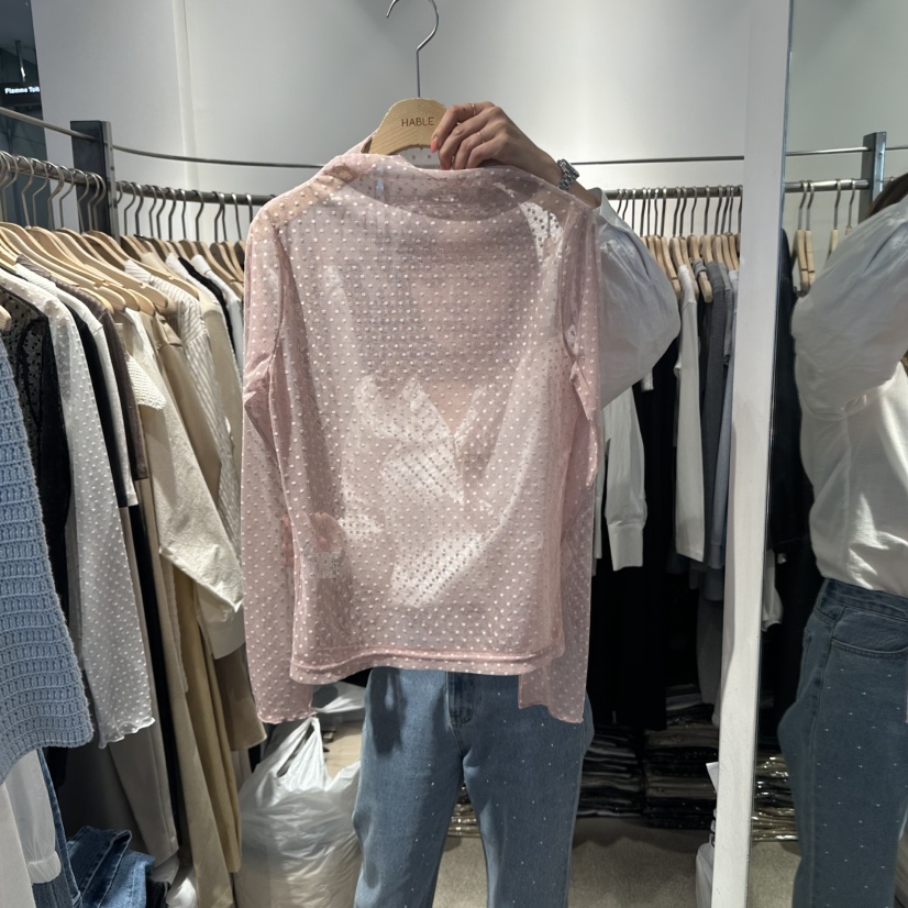 HABLE韓國㊣直郵東大門代購女裝新品休閑推薦時尚熱賣長袖T恤HABLE長袖T恤圖色3