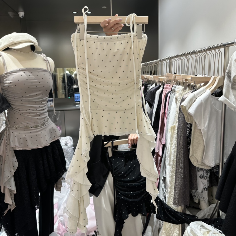 OUR MINUTE韓國直郵㊣女裝新品時尚25春夏推薦休閑吊帶背心OUR MINUTE吊帶/背心