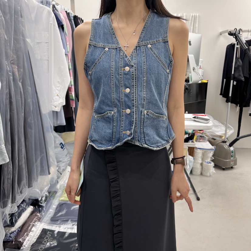 SOLD OUT直郵韓國代購㊣女裝新款休閑人氣時尚熱賣25春夏馬甲SOLD OUT馬甲
