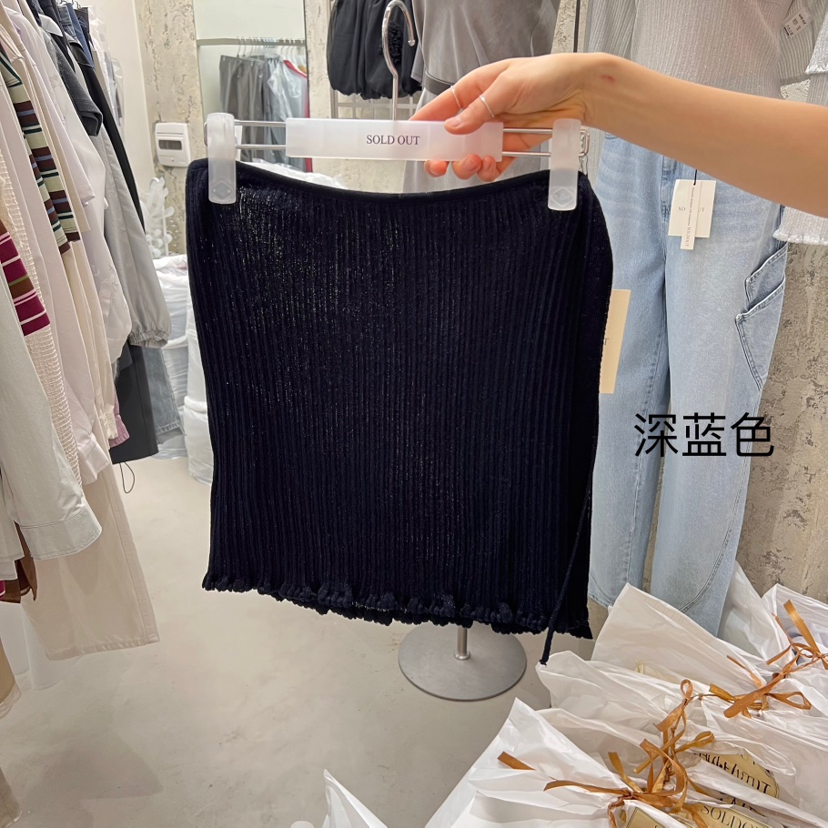 SOLD OUT直郵韓國代購㊣女裝新品熱賣推薦人氣25春夏時尚短裙SOLD OUT短裙圖色3