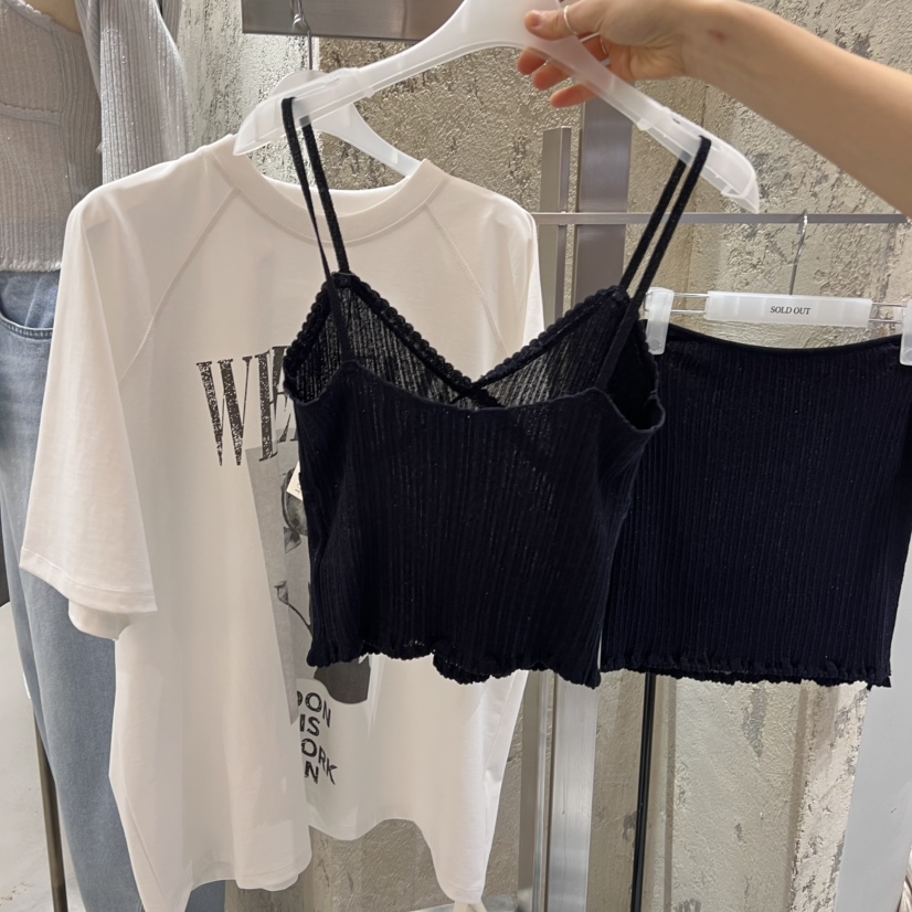SOLD OUT韓國㊣直郵東大門代購女裝新品時尚熱賣推薦吊帶背心SOLD OUT吊帶/背心
