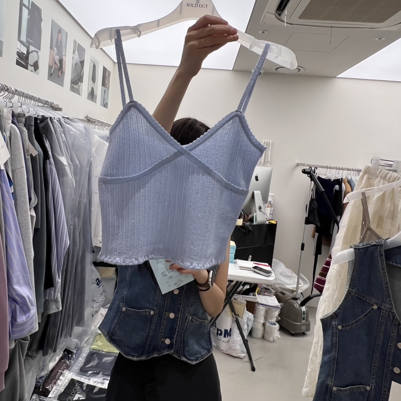 SOLD OUT韓國㊣直郵東大門代購女裝新品時尚熱賣推薦吊帶背心SOLD OUT吊帶/背心圖色2
