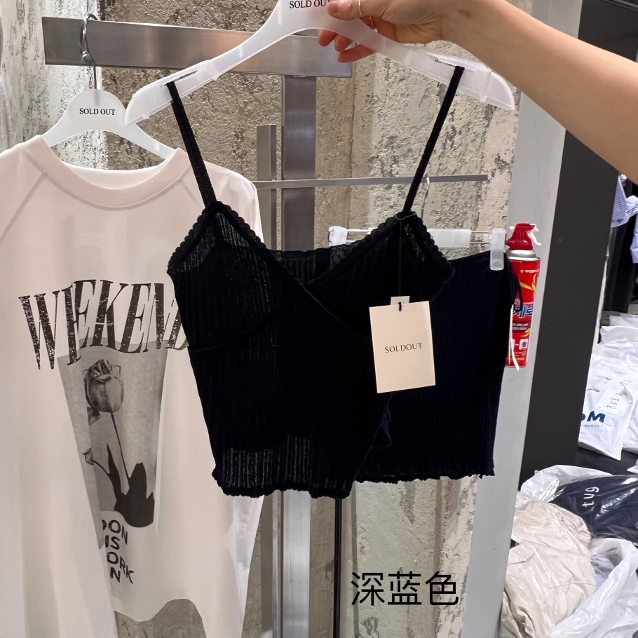 SOLD OUT韓國㊣直郵東大門代購女裝新品時尚熱賣推薦吊帶背心SOLD OUT吊帶/背心圖色3