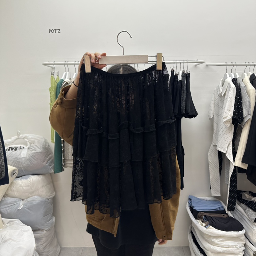 POT.Z韓國直郵㊣女裝新品休閑時尚熱賣25春夏推薦人氣短裙POT.Z短裙