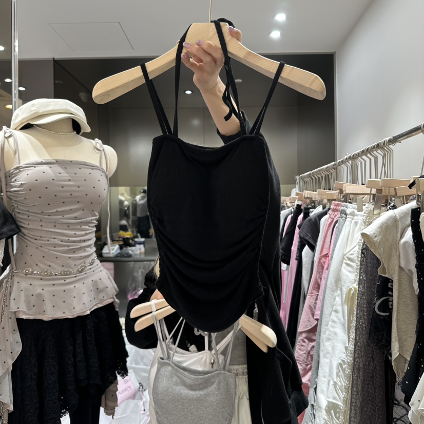 OUR MINUTE韓國直郵㊣東大門實拍女裝新品推薦時尚吊帶背心OUR MINUTE吊帶/背心圖色2