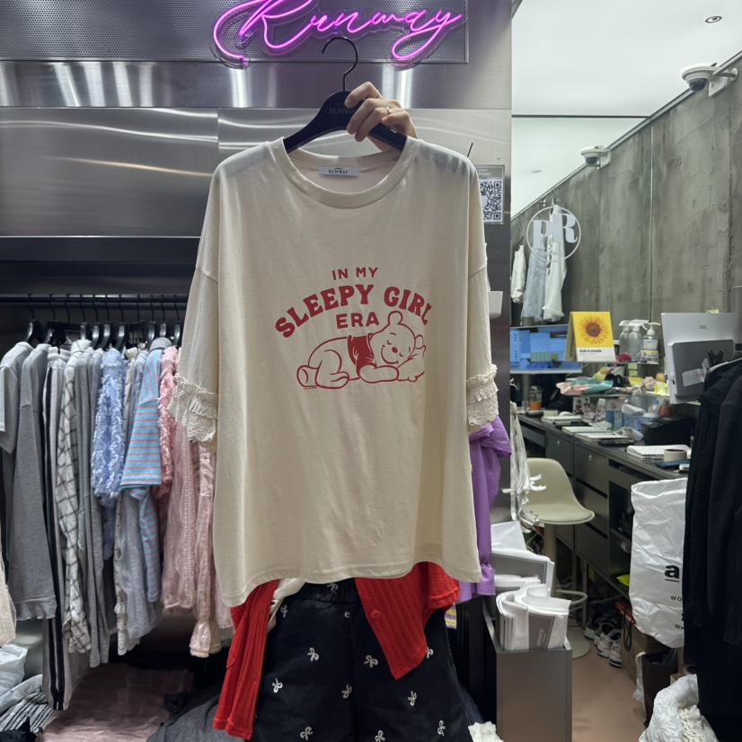 RUNWAY-런웨이韓國直郵㊣東大門實拍女裝新品人氣時尚休閑T恤RUNWAYT恤圖色3