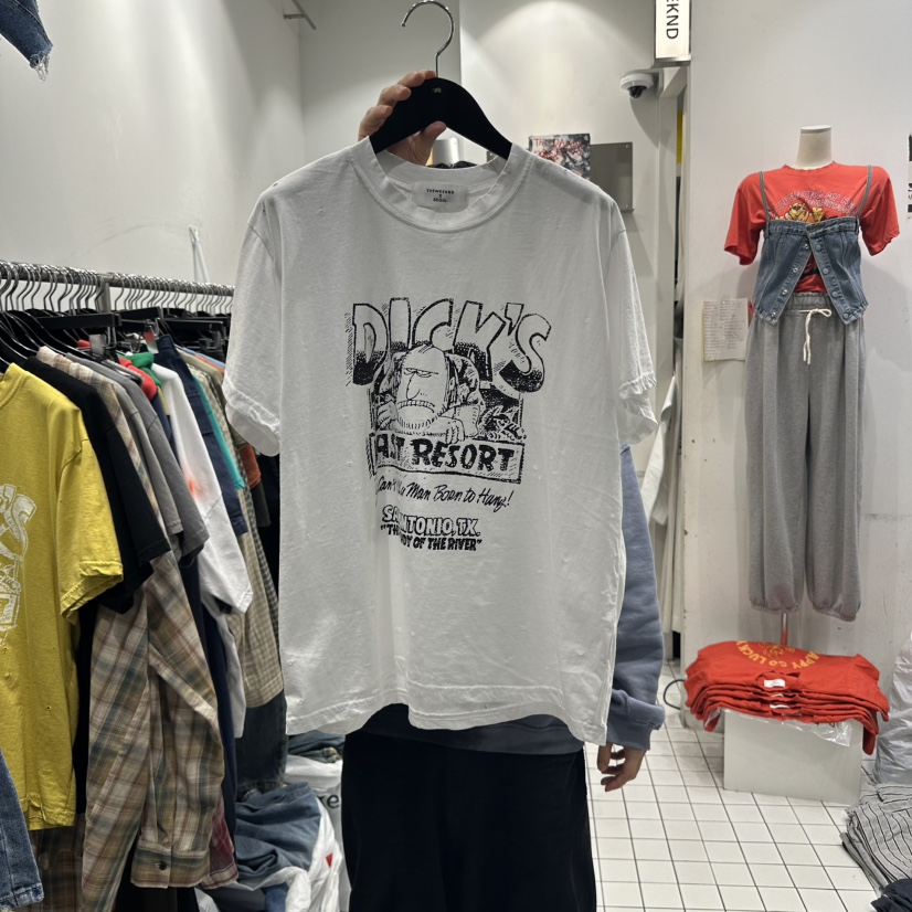 THE WEEKND韓國直郵㊣東大門實拍女裝新款休閑熱賣25春夏T恤THE WEEKNDT恤