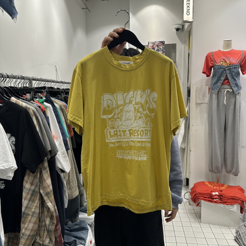 THE WEEKND韓國直郵㊣東大門實拍女裝新款休閑熱賣25春夏T恤THE WEEKNDT恤圖色2