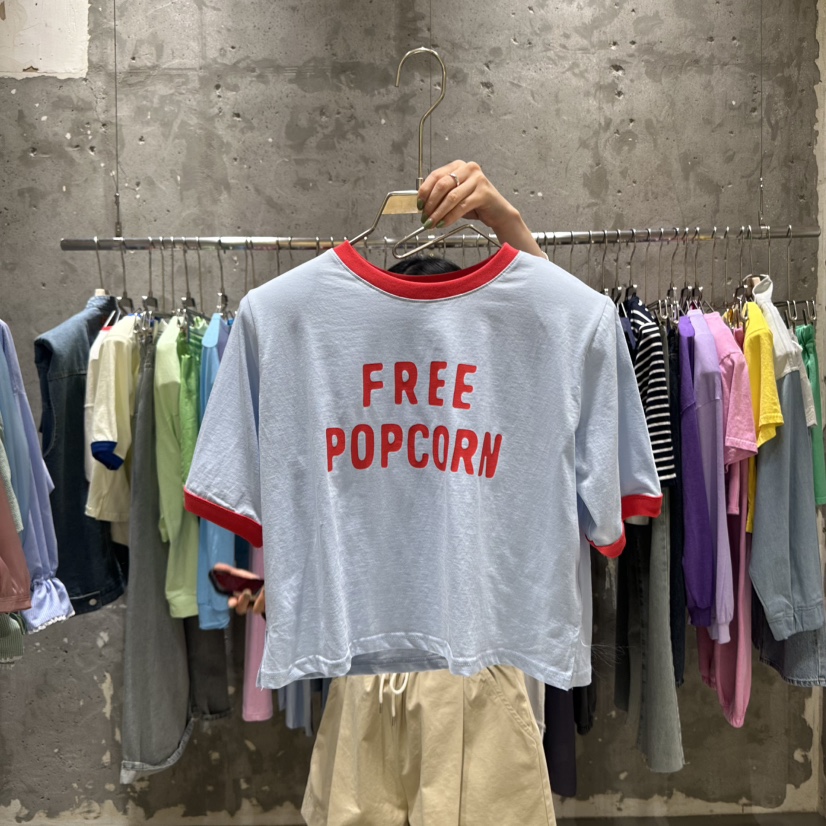 JUNI韓國㊣直郵東大門代購女裝新品25春夏推薦時尚休閑熱賣T恤my juniT恤圖色2