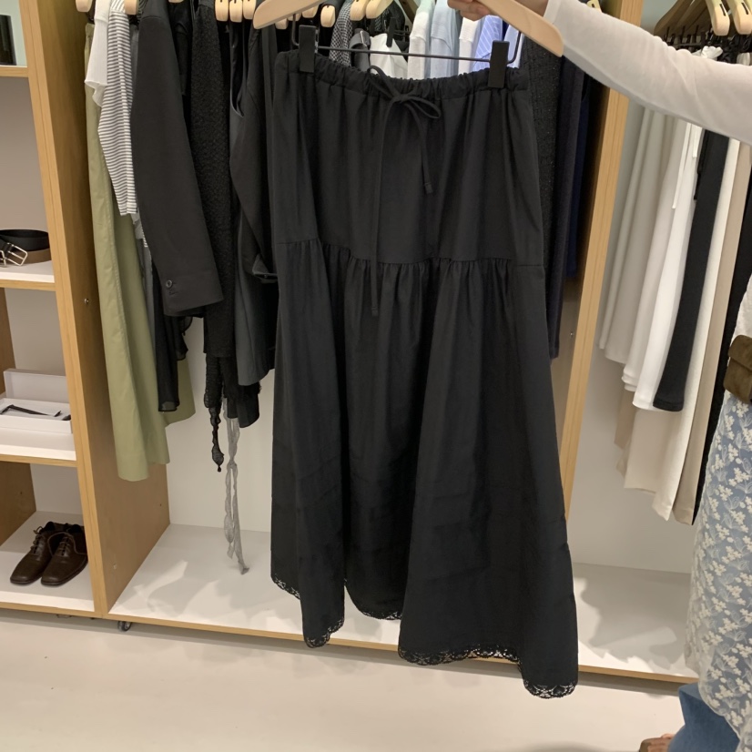 ALOT韓國直郵㊣女裝新品25春夏推薦休閑時尚半身裙中短裙海軍A LOT半身裙/中短裙圖色2