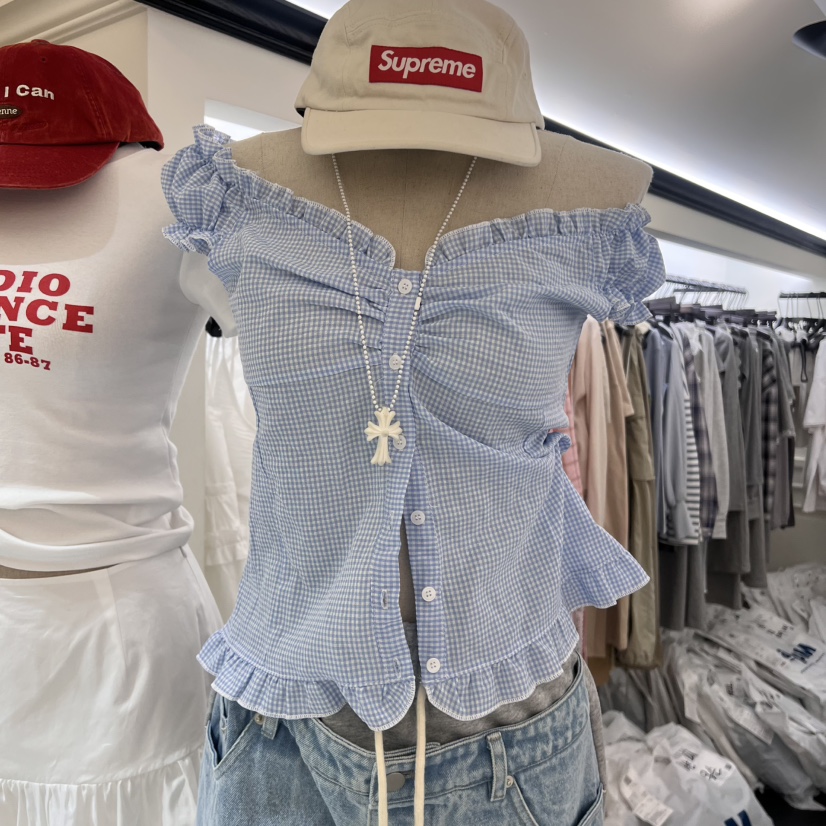 VIRKIN韓國直郵㊣東大門實拍女裝新品人氣休閑熱賣吊帶背心VIRKIN吊帶/背心圖色1