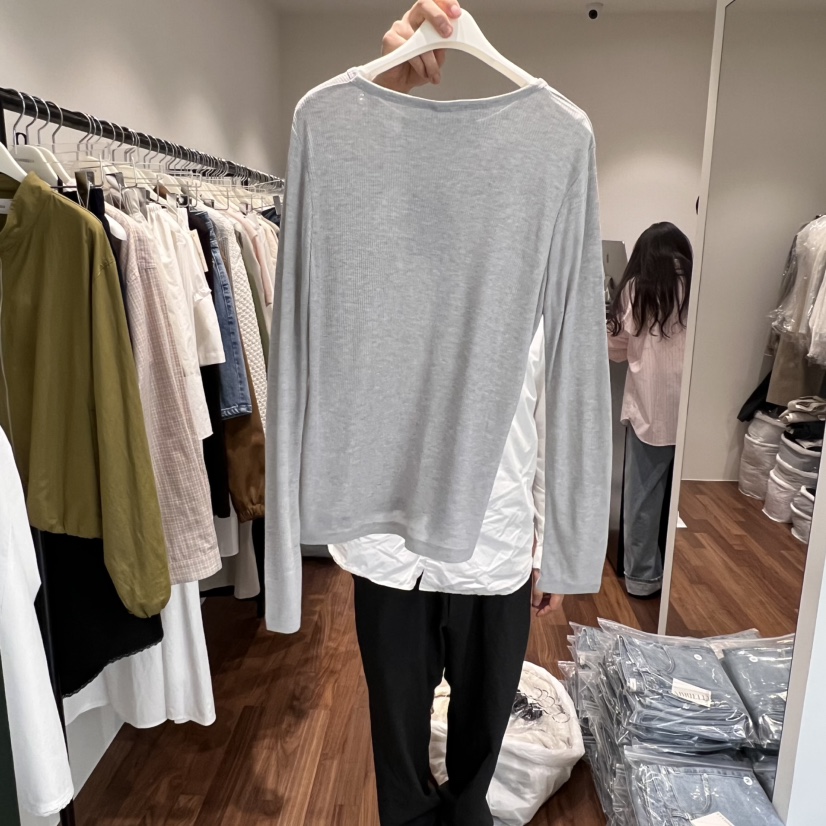GABRIELLE韓國㊣直郵東大門代購女裝新品熱賣時尚25春夏長袖T恤GABRIELLE長袖T恤