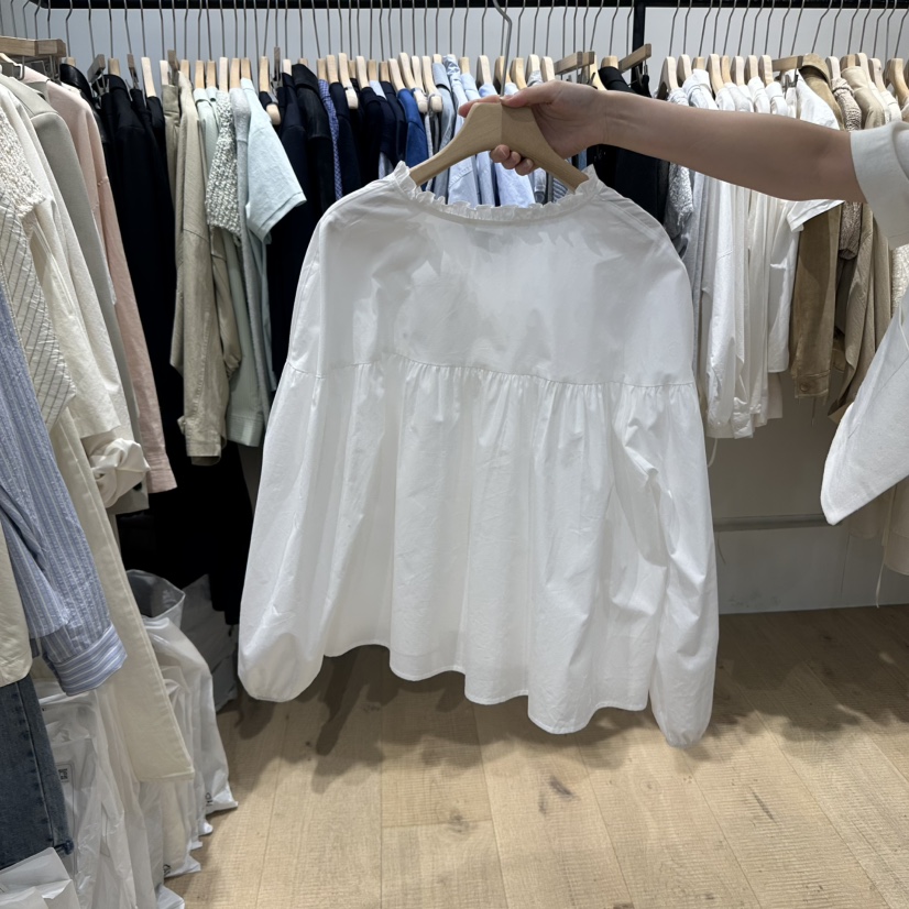 OVERTAKE韓國㊣直郵東大門代購女裝新品熱賣25春夏襯衫蕾絲衫OVERTAKE襯衫/蕾絲衫