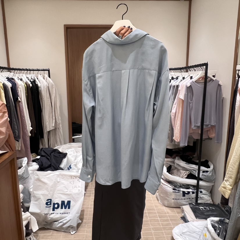 LOFN直郵韓國代購㊣女裝新品熱賣時尚人氣25春夏襯衫蕾絲衫LOFN襯衫/蕾絲衫