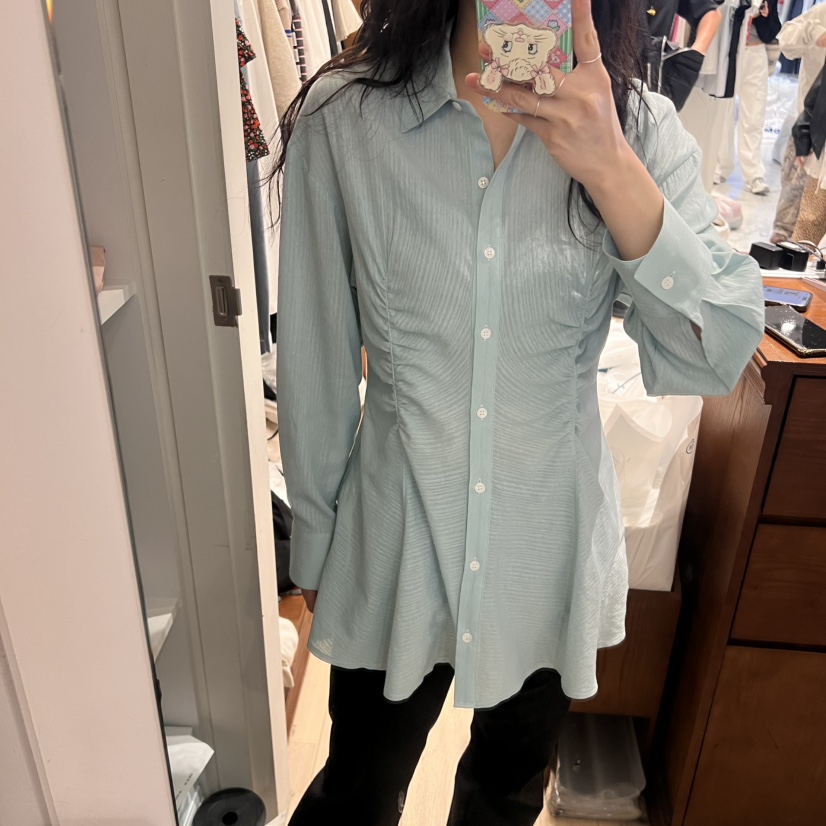 THE CAMEL韓國直郵㊣東大門實拍女裝新品時尚襯衫蕾絲衫the came_l 家襯衫/蕾絲衫圖色2