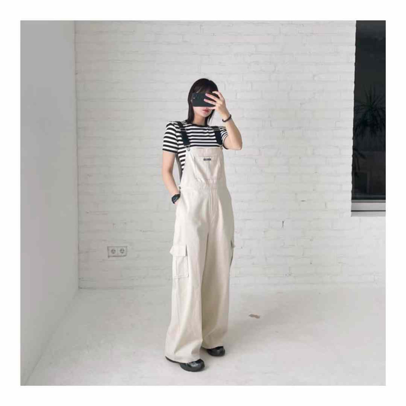 LONE STAR韓國㊣直郵東大門代購女裝新品人氣時尚休閑背帶褲LONE STAR背帶褲