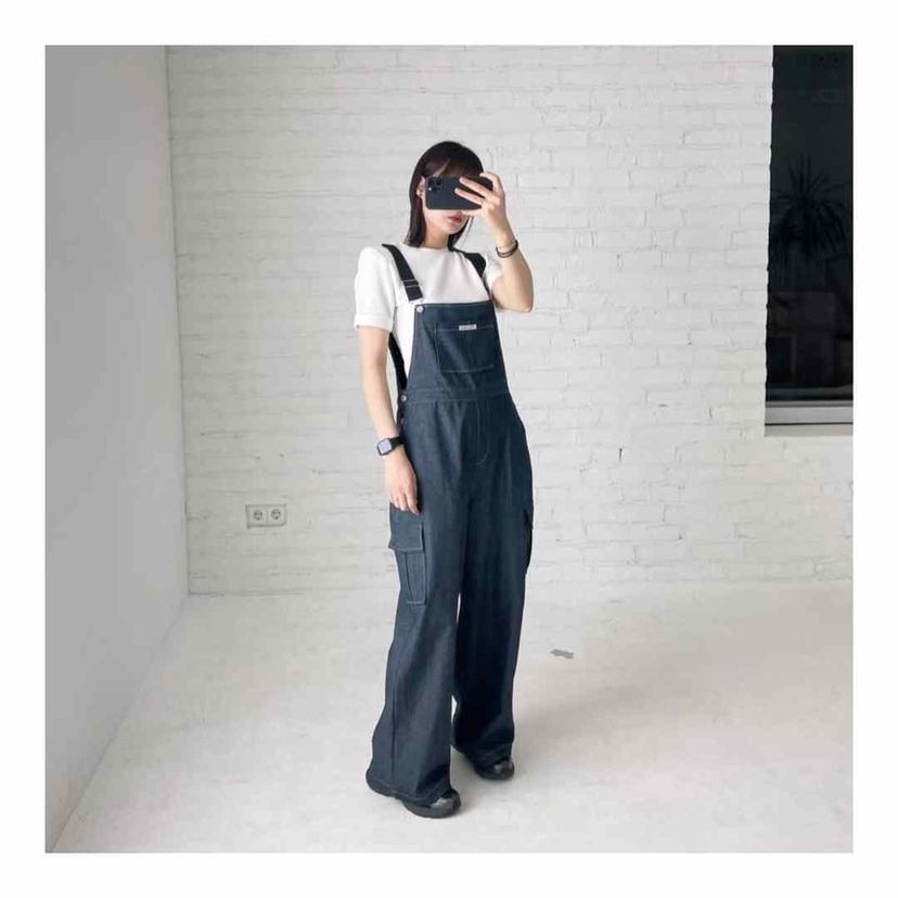 LONE STAR韓國㊣直郵東大門代購女裝新品人氣時尚休閑背帶褲LONE STAR背帶褲