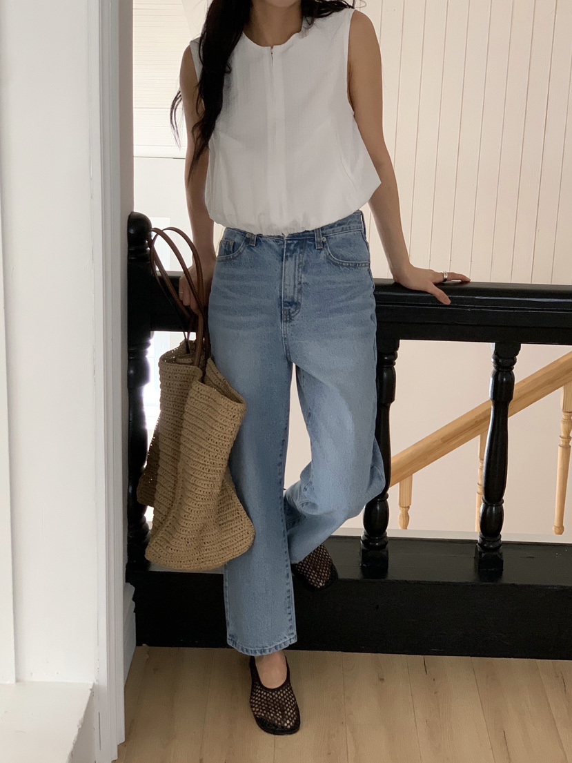 MURR直郵韓國代購㊣女裝新款休閑人氣熱賣25春夏牛仔褲短款MURR牛仔褲