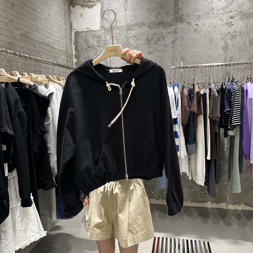 JUNI韓國直郵㊣東大門實拍女裝新品推薦25春夏時尚休閑衛衣my juni衛衣圖色3