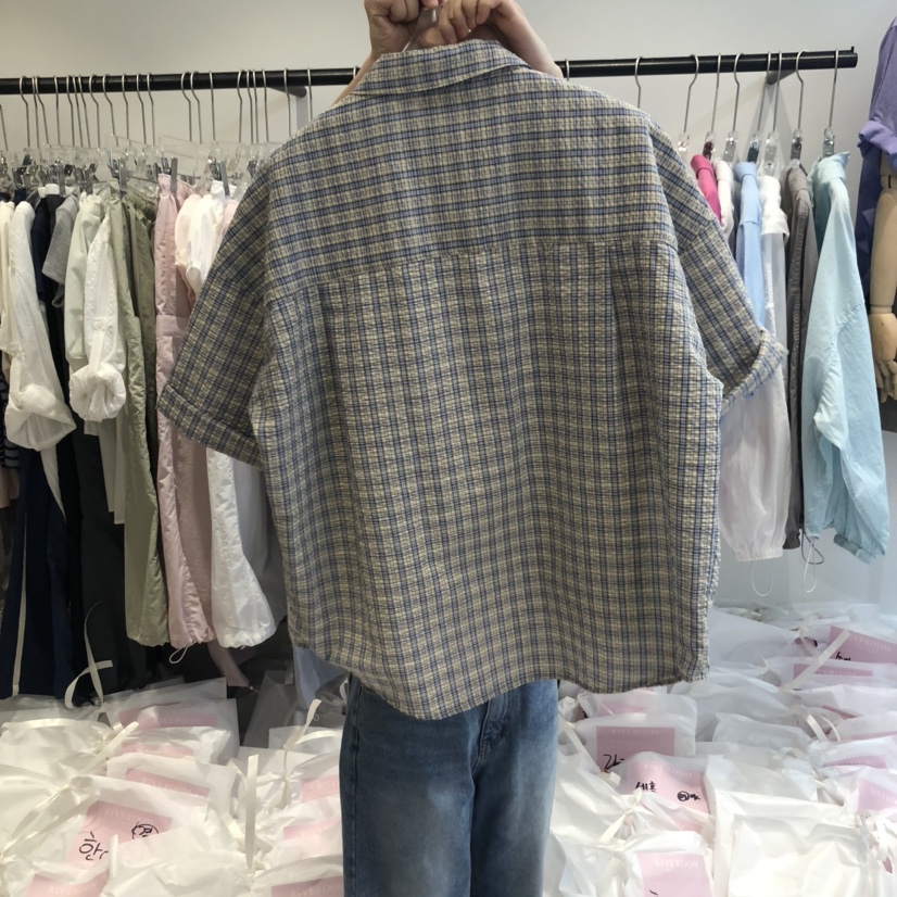 RIVEROOM韓國直郵㊣東大門實拍女裝新品時尚熱賣襯衫蕾絲衫RIVEROOM襯衫/蕾絲衫