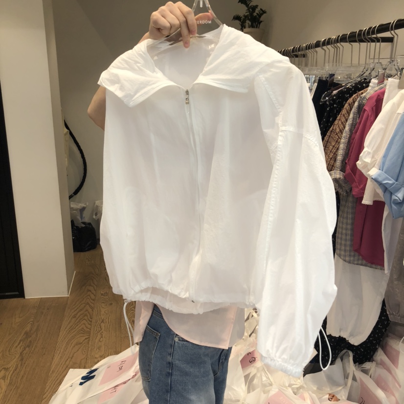RIVEROOM韓國直郵㊣東大門實拍女裝新品25春夏休閑夾克連帽衫RIVEROOM夾克圖色3
