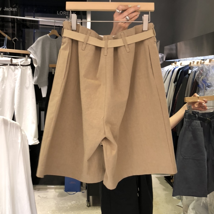 BANY ANCO韓國直郵㊣女裝新品人氣25春夏時尚短褲含腰帶口袋BANY ANCO短褲