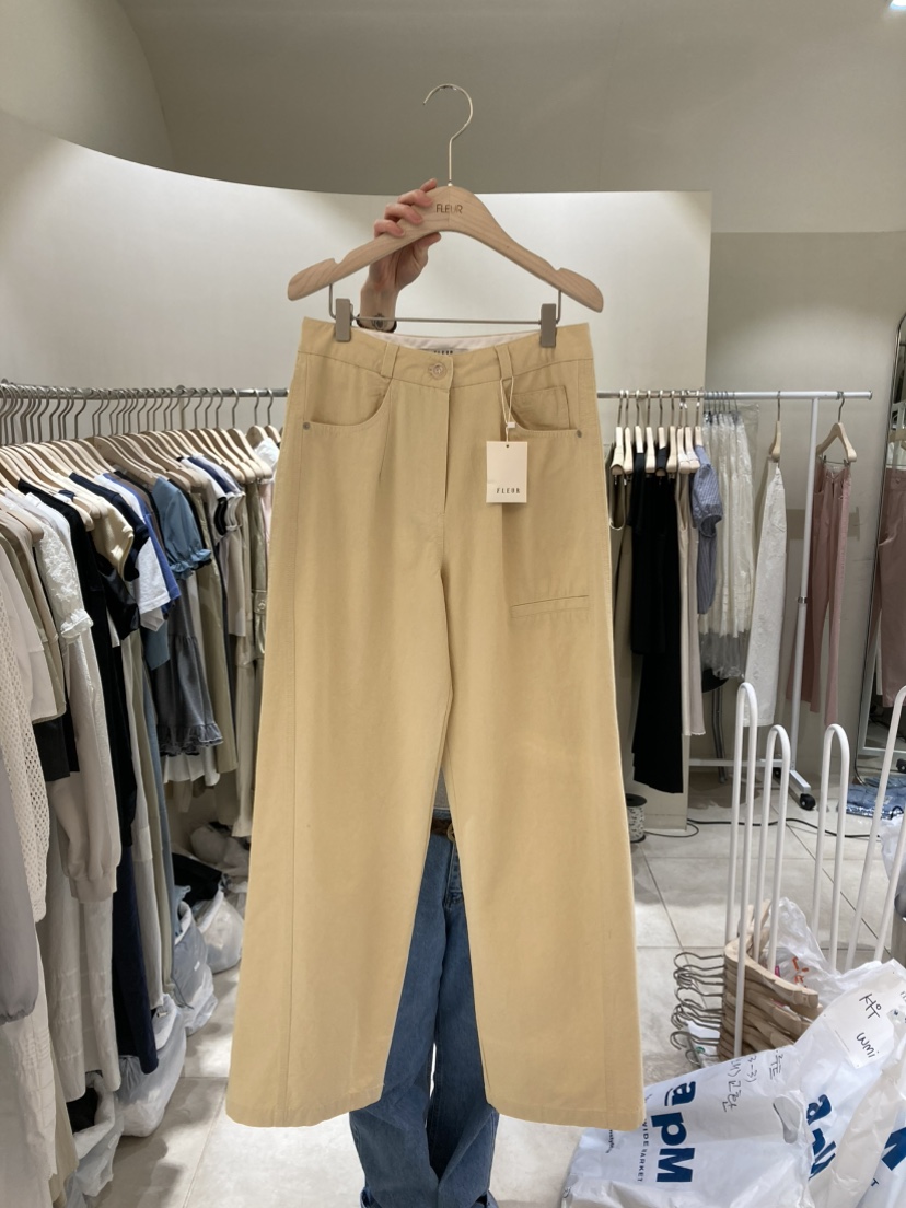 FLEUR-P直郵韓國代購㊣女裝新品推薦25春夏熱賣時尚休閑褲FLEUR休閑褲圖色3