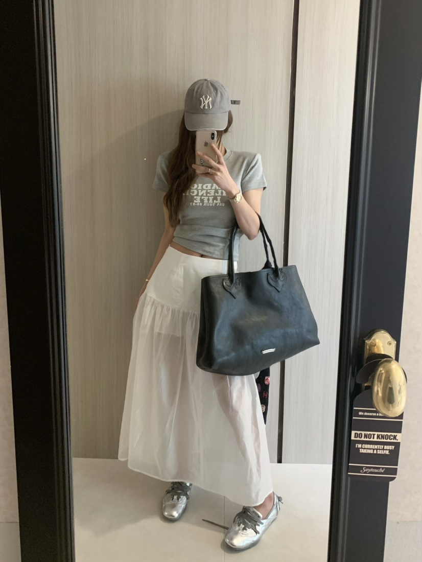VIRKIN韓國直郵㊣女裝新品時尚人氣推薦25春夏半身裙中短裙透視VIRKIN半身裙/中短裙