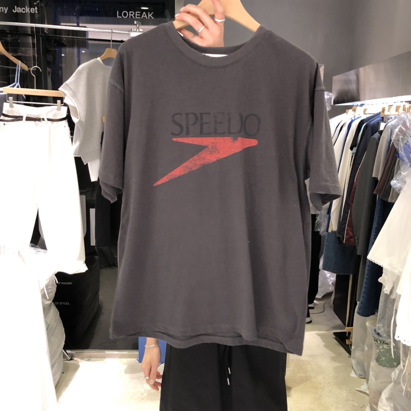 BANY ANCO韓國㊣直郵東大門代購女裝新品休閑25春夏T恤復古BANY ANCOT恤圖色2