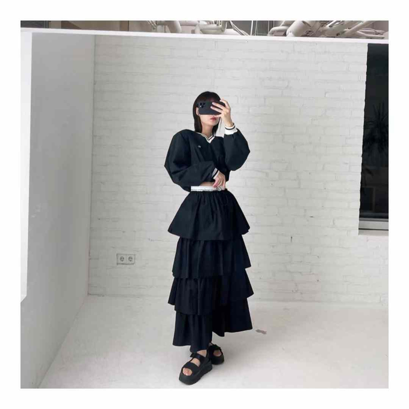 LONE STAR韓國直郵㊣東大門實拍女裝新款25春夏半身裙中短裙LONE STAR半身裙/中短裙