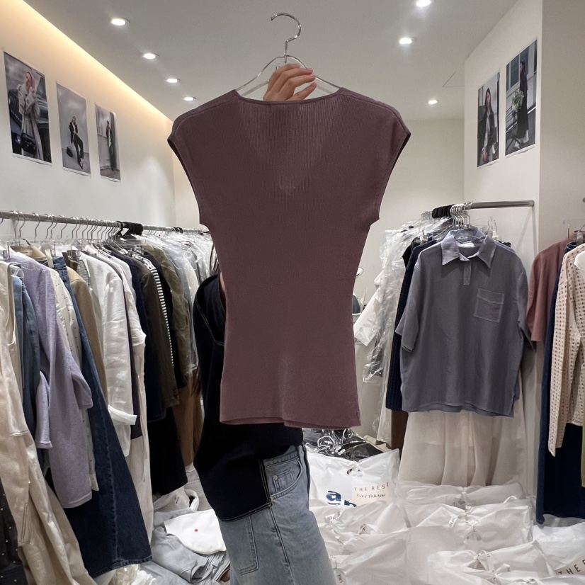 THE REST直郵韓國代購㊣女裝新品熱賣時尚推薦休閑吊帶背心THE REST/UNNOEUD吊帶/背心