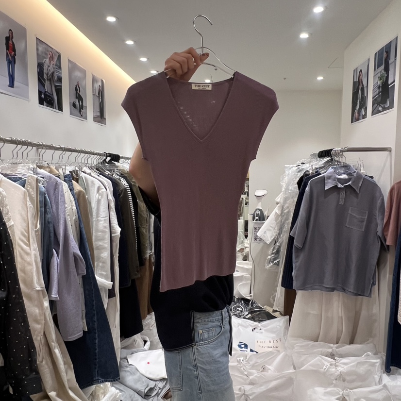 THE REST直郵韓國代購㊣女裝新品熱賣時尚推薦休閑吊帶背心THE REST/UNNOEUD吊帶/背心