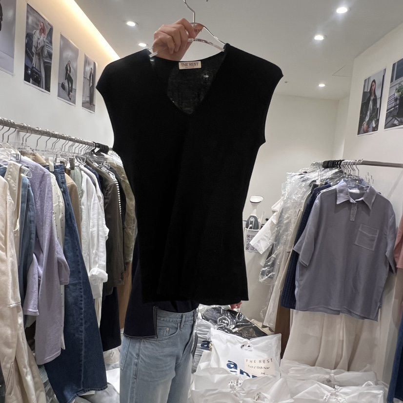 THE REST直郵韓國代購㊣女裝新品熱賣時尚推薦休閑吊帶背心THE REST/UNNOEUD吊帶/背心圖色4