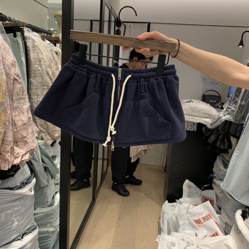 LOVE PULL韓國㊣直郵東大門代購女裝新款熱賣時尚25春夏短裙LOVE PULL短裙圖色2