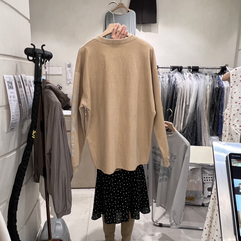 SALONDEMAG韓國直郵㊣女裝新品25春夏休閑時尚人氣熱賣長袖T恤SALONDEMAG長袖T恤