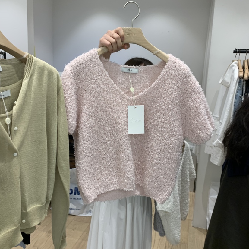 OURIN韓國㊣直郵東大門代購女裝新品推薦時尚休閑人氣針織衫OURIN針織衫圖色2