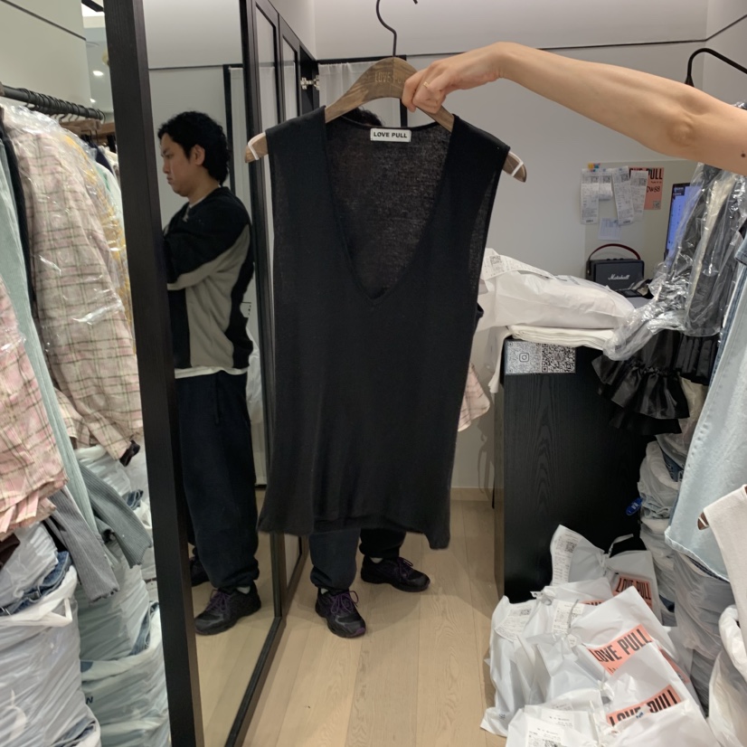 LOVE PULL韓國直郵㊣東大門實拍女裝新款人氣吊帶背心亞麻LOVE PULL吊帶/背心圖色2