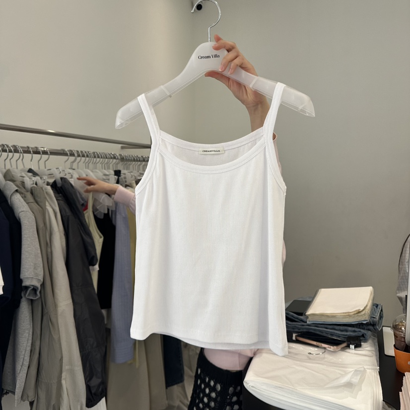 CREAM VILLA韓國㊣直郵東大門代購女裝新品休閑吊帶背心CREAMVILLA吊帶/背心