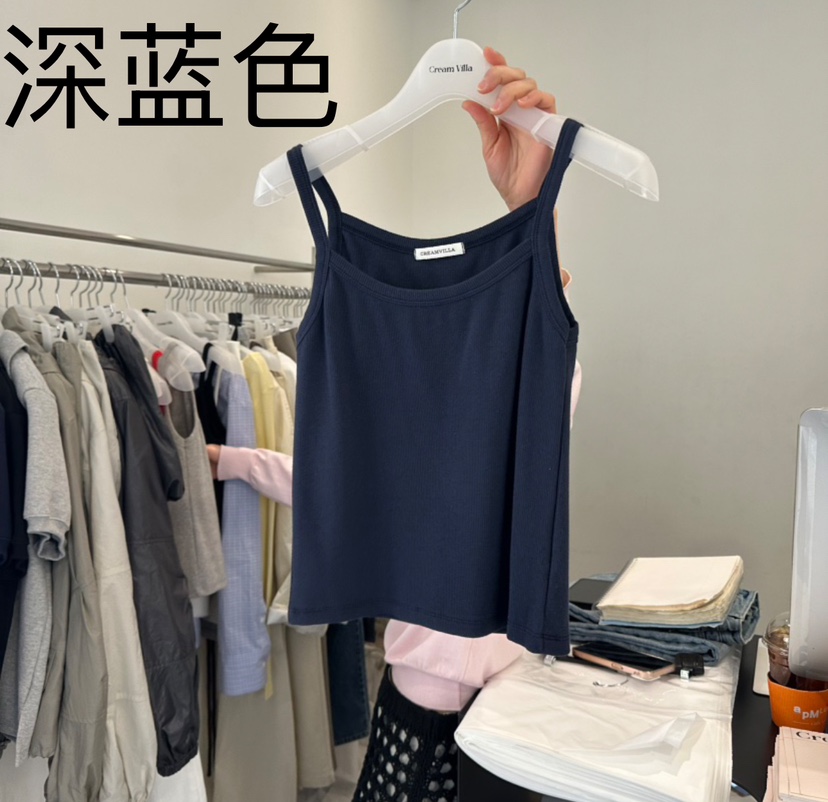 CREAM VILLA韓國㊣直郵東大門代購女裝新品休閑吊帶背心CREAMVILLA吊帶/背心圖色5